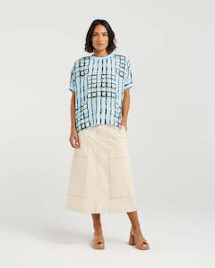 Et Alia: Brea Top - Skyline Plaid