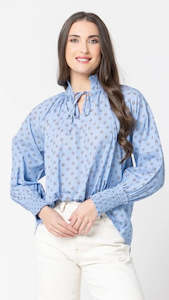 Seeking Lola: Encorage Top - Denim Daisy