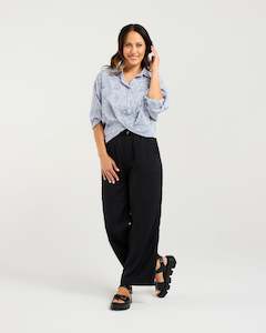 Zafina: Heidi Shirt - Floral Check