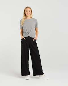 Twist Tee - Monochrome Stripe EA9002D