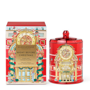 Glasshouse Fragrances Circa: Night Before Christmas 760g Triple Scented Soy Candle - Dancing Sugar Plums
