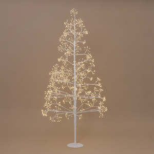 White WW Frankfurt Starburst LED Tree - 150cm