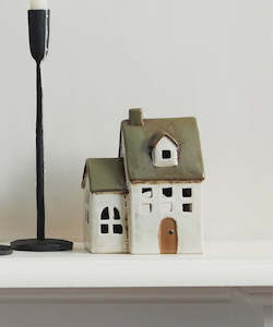 Under 50 Gifts: Alsace Tea Light Chapel Olive Green