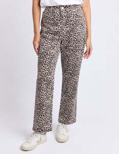 Pant Sale: Leopard Denim Jean - Leopard