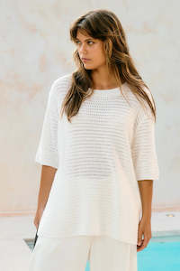 Knitwear: Sylvie Knit TShirt - Lotus