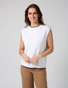 Knitwear: Jenni Vest - White