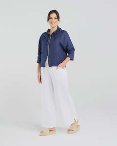 Blackstone: Victoria Zip Front Jacket - French Navy