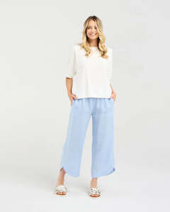 Blackstone: Verona Spliced Tee  - White