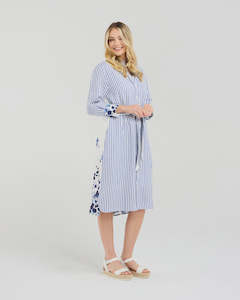 Blackstone: Margot Print Back Shirt Dress - Floating Petals