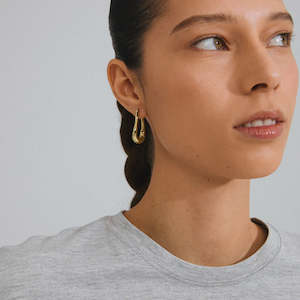 Pilgrim Jewellery: Unfold Recycled Earrings - Gold Plated