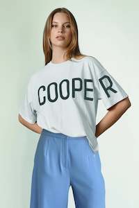 Cooper: Left Hanging T-Shirt - White