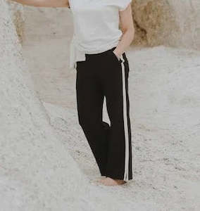 Moke: Indiana Wide Leg Pant  - Black