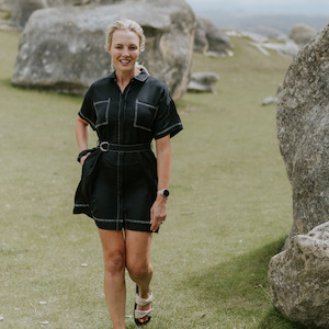 Moke: Cora Shirt Dress - Black