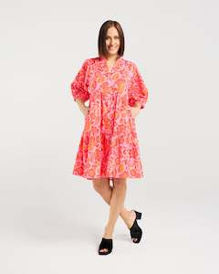 Eileen Dress - Abstract Blush