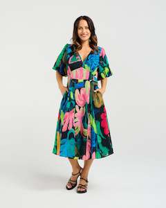 Seduce: Olivia Dress - Midnight Fern