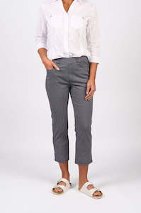 Vassalli: Slim Leg 7/8 Pull On Pant with Full Elastic Waistband - Sim