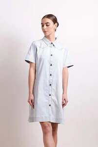 Neris: Go West Dress - Blue Stone