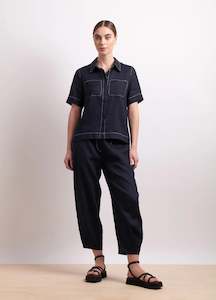 In Contrast Pant - Indigo