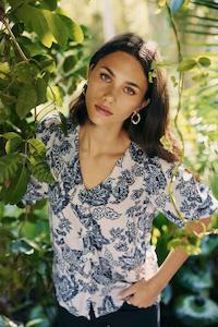Indie Blouse - Bone Multi