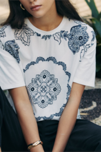 Loobies Story: Indie Tee - Silk White Multi