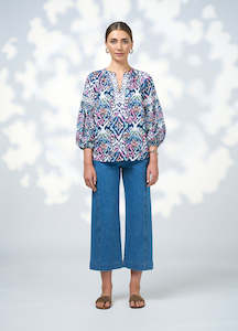 Gypset Blouse - White Multi