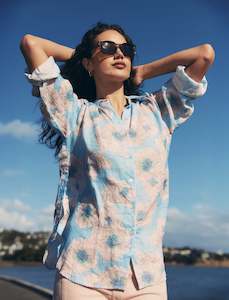 Poetic Shirt - Eggshell Multi