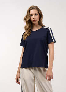 Madly Sweetly 1: Linear Tee - Navy