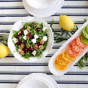 Melamine Pearl Bowl 36cm  - White