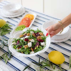 Le Forge: Melamine Pearl Bowl 28cm - White