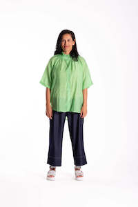 Shirts Blouses: Delight Blouse - Lime Green