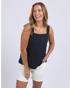 Lourdes Top / Navy