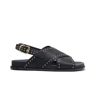 Thrive / Black / Gold Studs