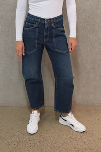Jeans: Marlow Barrel  Jeans -  Sadira  Wash