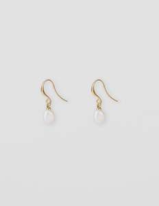 Earrings MOP Drop - Gold