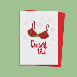 Under 50 Gifts: Tinsel Tits Christmas Card