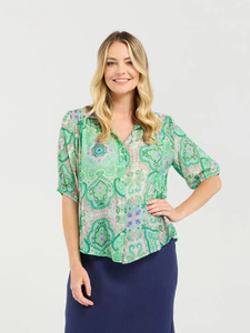 Darrel Gathered Waist Shirt