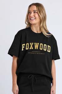 Metallic Interval Tee - Black with Gold