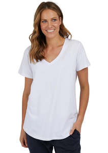 Fortune Vee S/S Tee / White