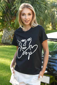 Tees Long Sleeve Tees: Face Value T-Shirt - Black