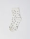 Socks -  White With Black Dots
