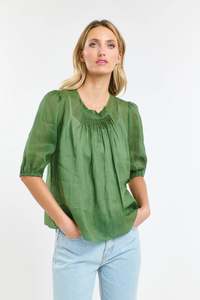 Last Of The Best Sellers: Ariel Pintuck Top / Kelly Green
