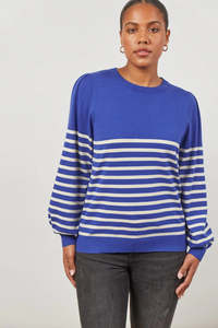 Sale Under 50: Cosmo Stripe Jumper = Cobalt