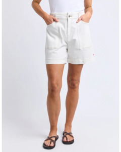 Jeans: Atlas Denim Short / Vintage White
