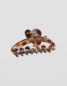 Stella Gemma Sale: Hair Claw Oval Heart - Tort