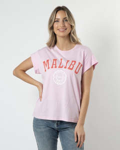 Cuff Sleeve T-Shirt MALIBU - Candy