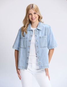 Stella Gemma Sale: Dillon Shirt - Light Wash