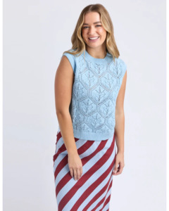 All: Luna Knit Vest / Cerulean
