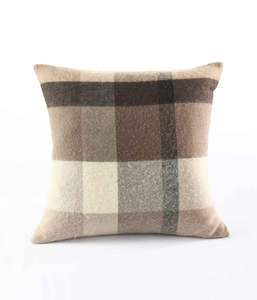 Lodge Lambswool Cushion - Mocha