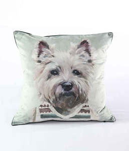 Gifts: Westie In A Vestie Cushion