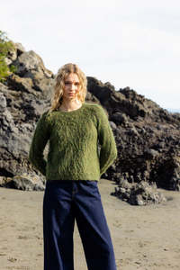 Knitwear: Fluff Piece Jumper - Moss